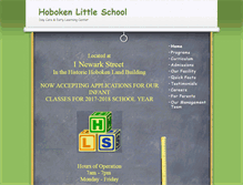 Tablet Screenshot of hobokenlittleschool.com